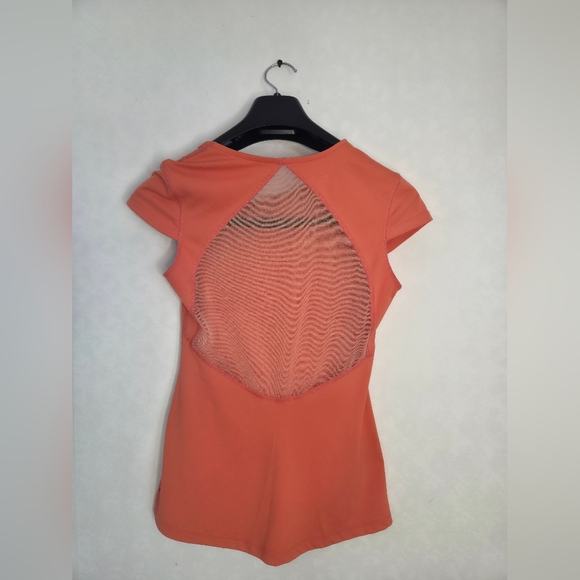 Orange Cap Sleeve Dress - Picture 2 of 5